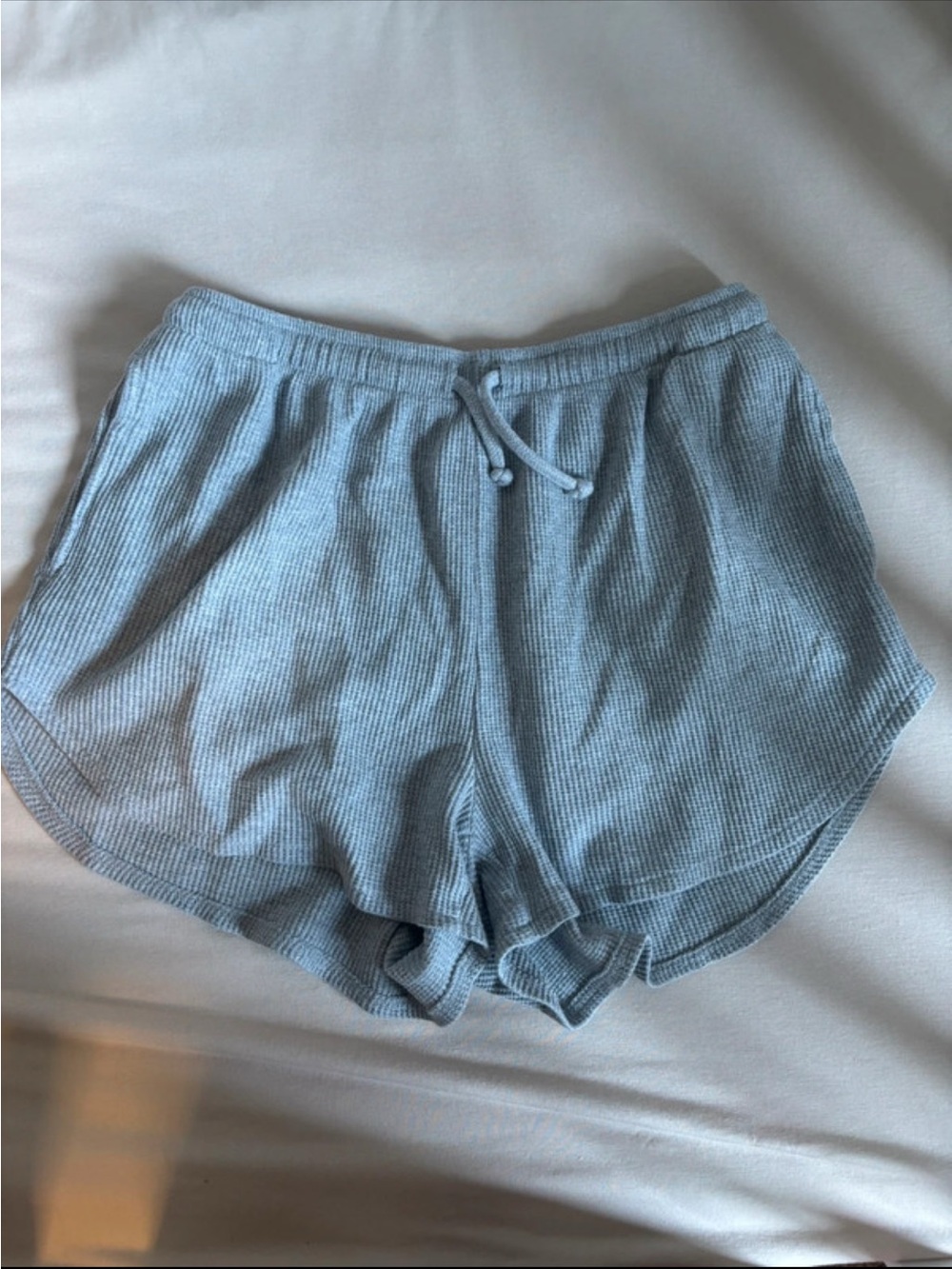 Target Light Blue Ribbed Drawstring Athletic Shorts